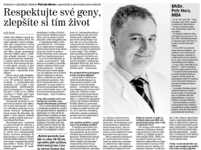 Respektujte své geny, zlepšíte si tím život